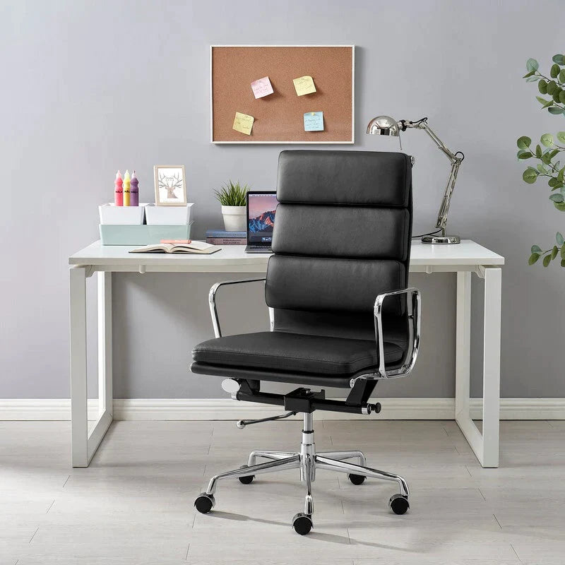 WenaiFurniture's Eames Premium Replica High Back Leather Soft Pad Management Office Chair