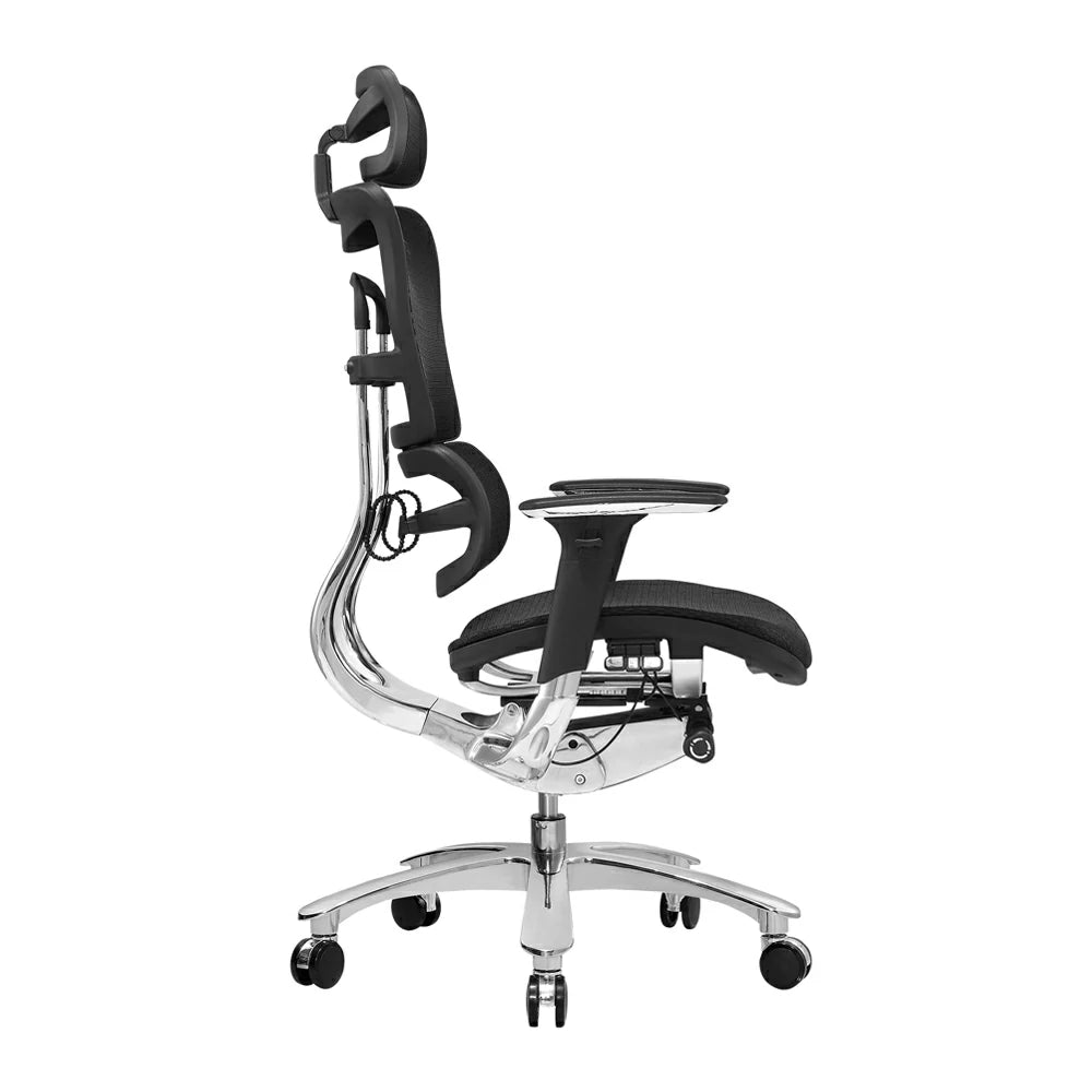 Ergonomic Executive Mesh office Chair with ergo head rest – fabric seat