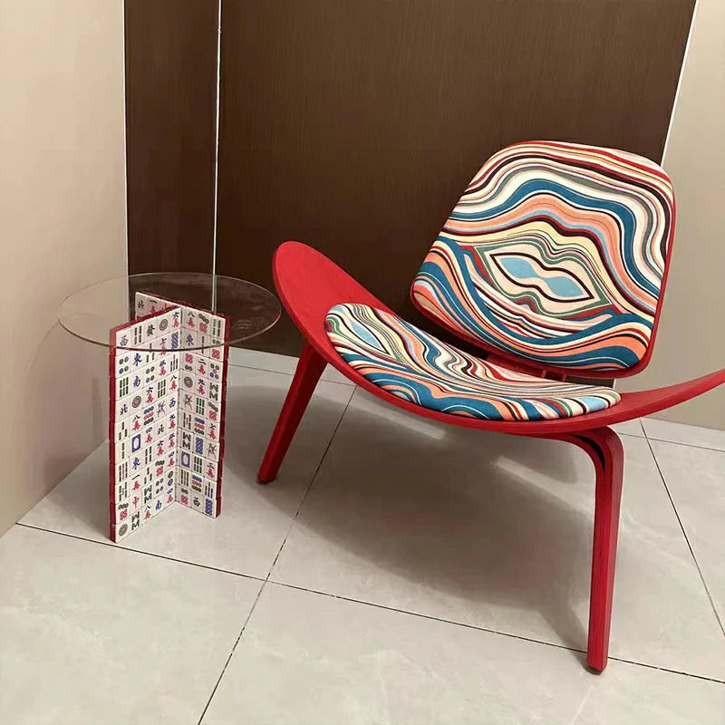 Hans Wegner Shell Chair CH70 Red Fabric|Replica