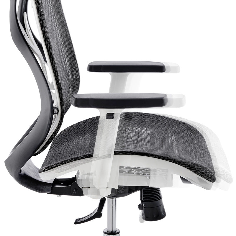 Chaise de bureau ergonomique à dossier haut pour projet commercial ultra-flexible avec appui-tête