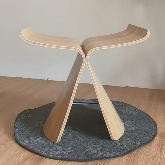 Butterfly Modern Wood Stool Chair Ash