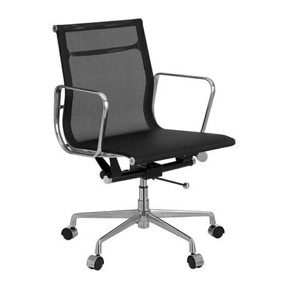 Replica EA117 Alu  Eames Mesh Office Chair Low Back with Arms