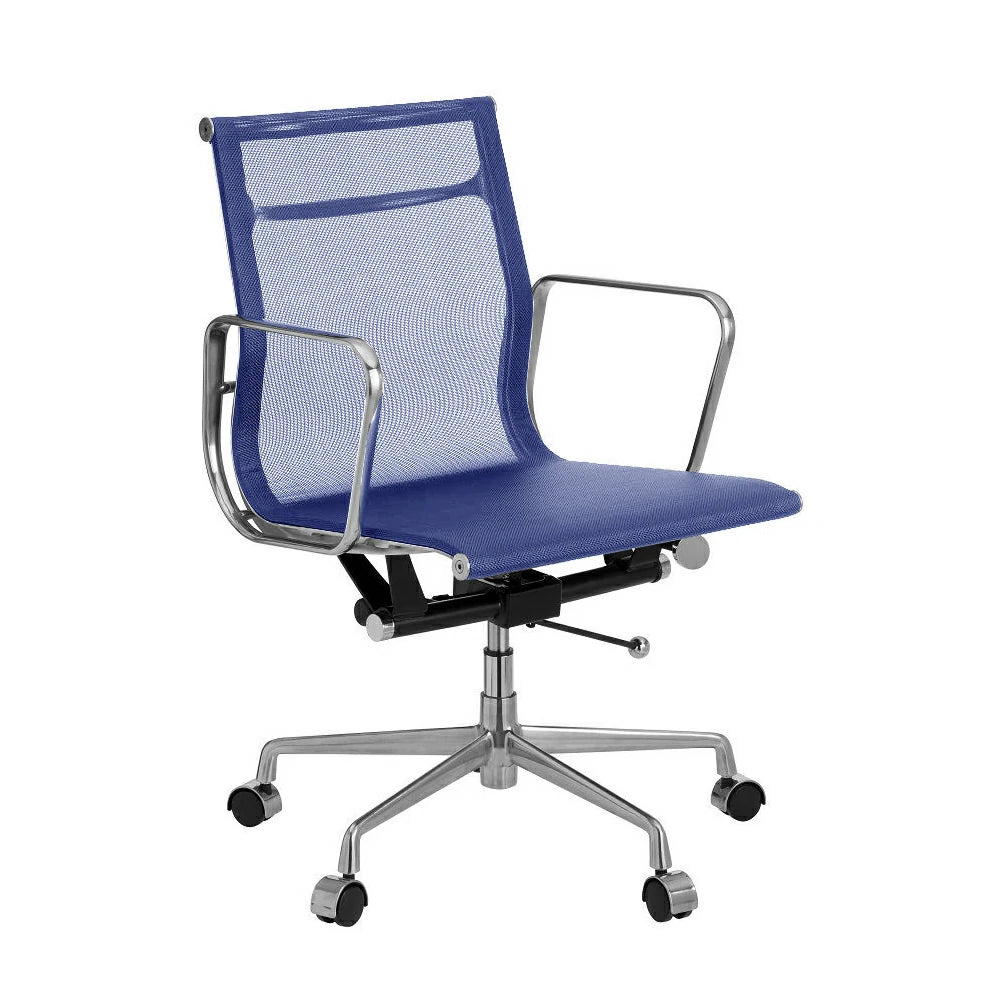 Eames EA117 alu office mesh chair blue color