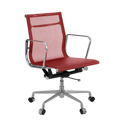 Eames EA117 alu office mesh chair  red color