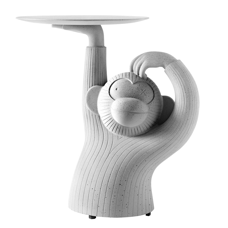 Monkey Side Table light grey
