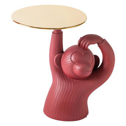 Monkey Side Table red