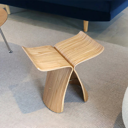 Butterfly Plywood Bar Modern Wood Stool Chair-ash
