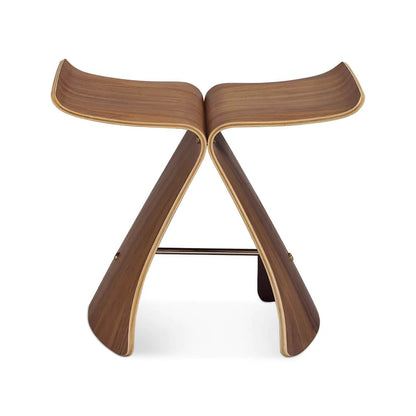  Butterfly Plywood Bar Modern Wood Stool Chair-Walnut