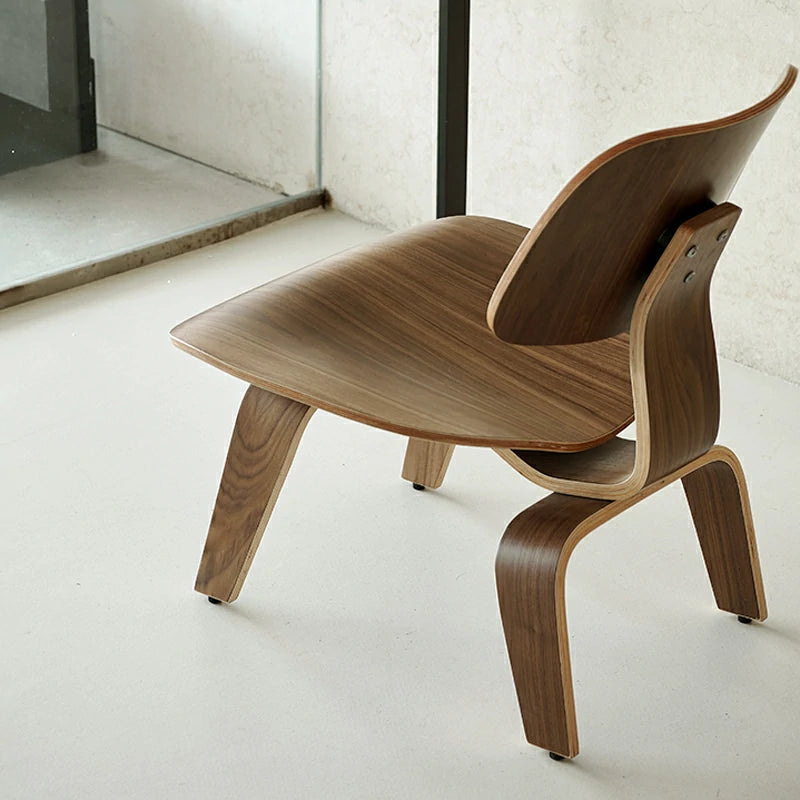 Eames Style Ply­wood LCW Lounge Chair back side