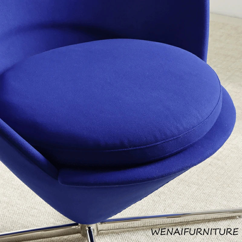 Verner Panton Style Heart Cone Chair  blue