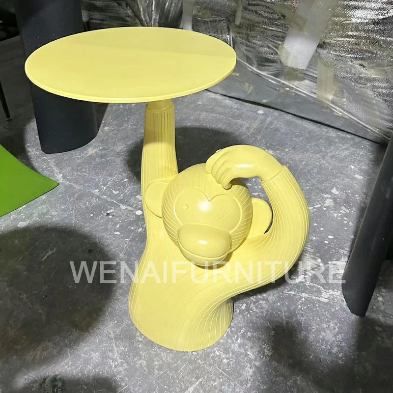 Monkey Side Table yellow